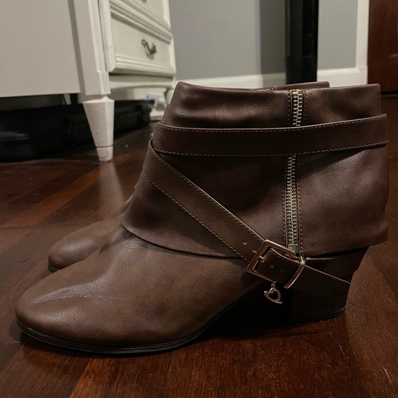 Dark brown women’s ankle boots size 12 - Picture 1 of 10